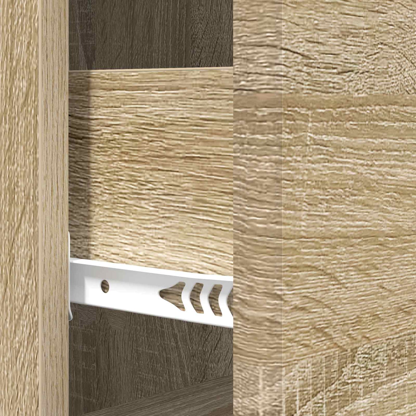 vidaXL Drawer Cabinet Sonoma Oak 33 x 34.5 x 90 cm Engineered Wood