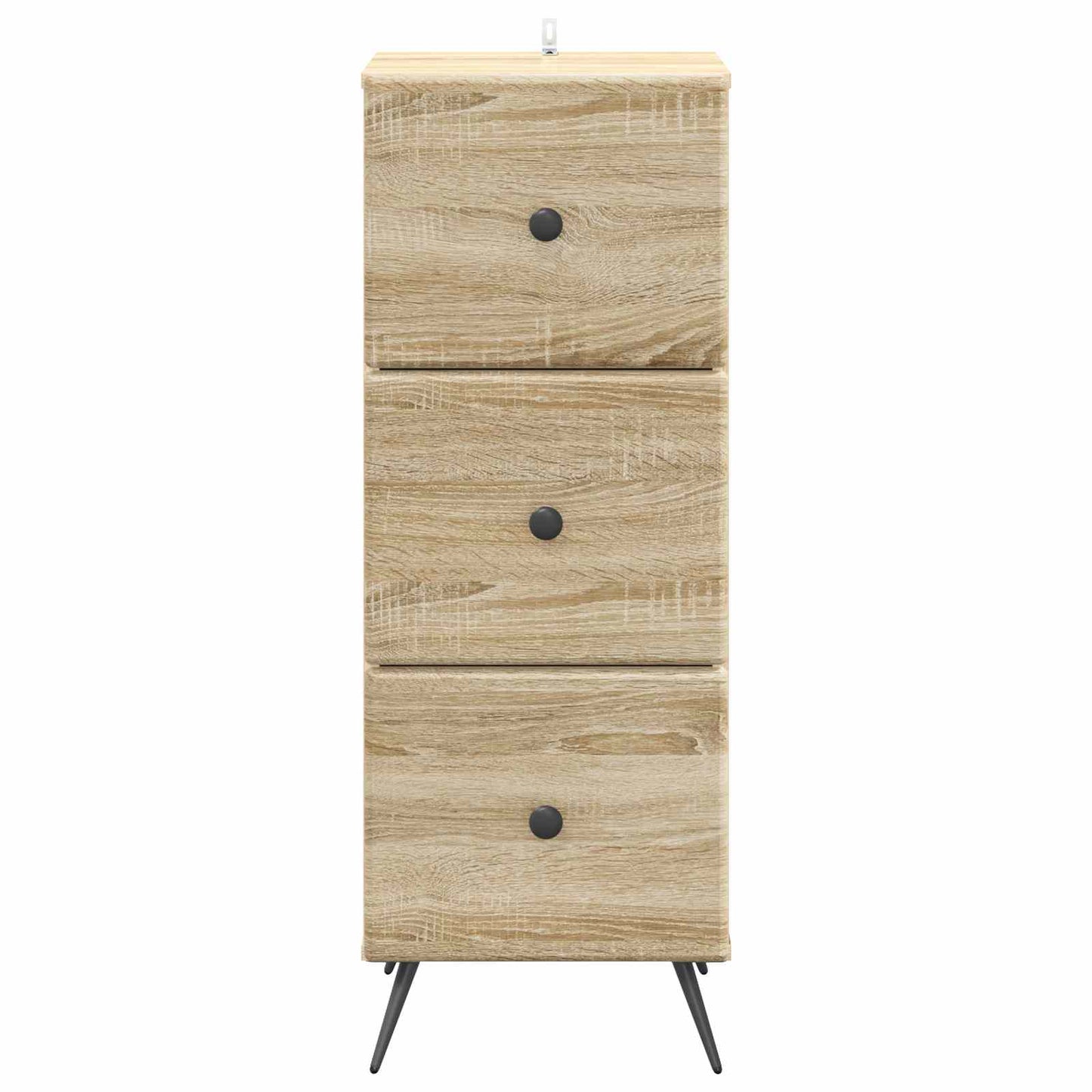 vidaXL Drawer Cabinet Sonoma Oak 33 x 34.5 x 90 cm Engineered Wood