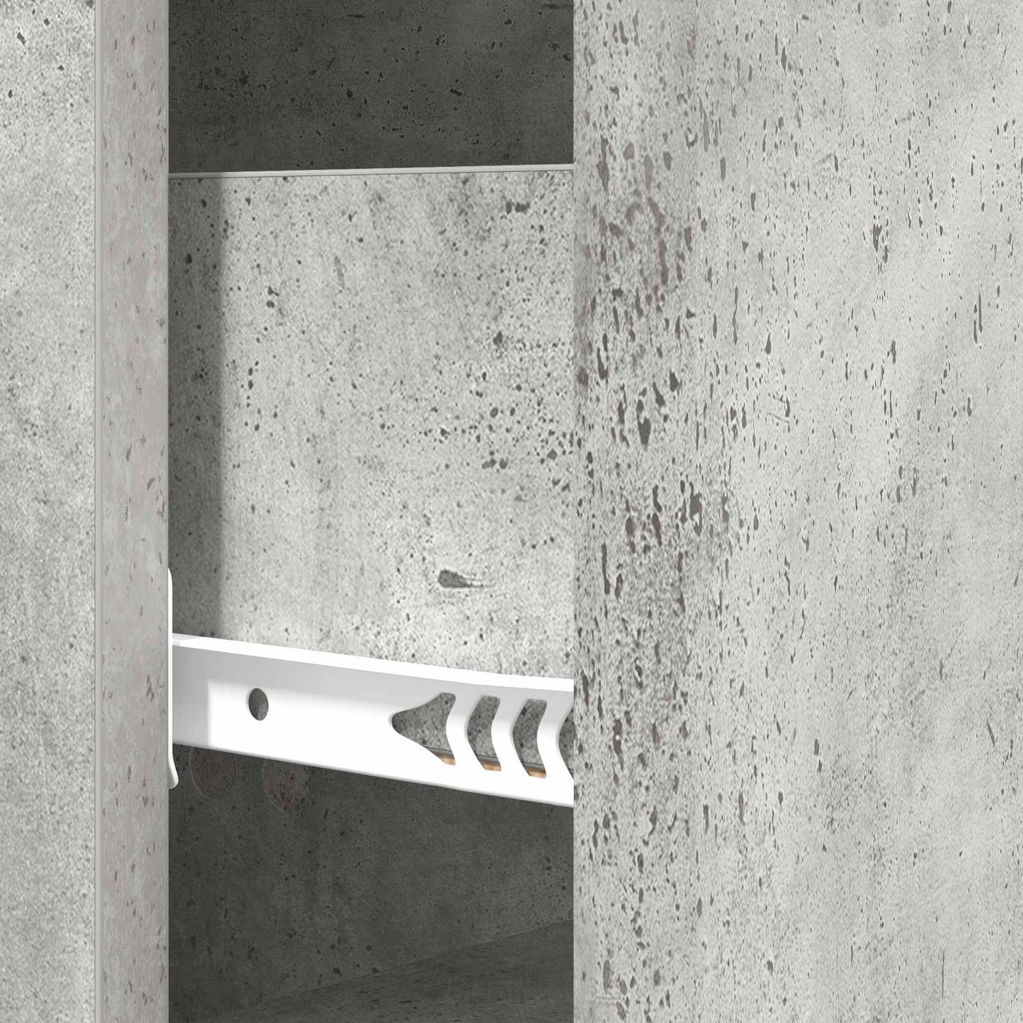 vidaXL Drawer Cabinet Concrete Grey 33 x 34.5 x 90 cm Engineered Wood