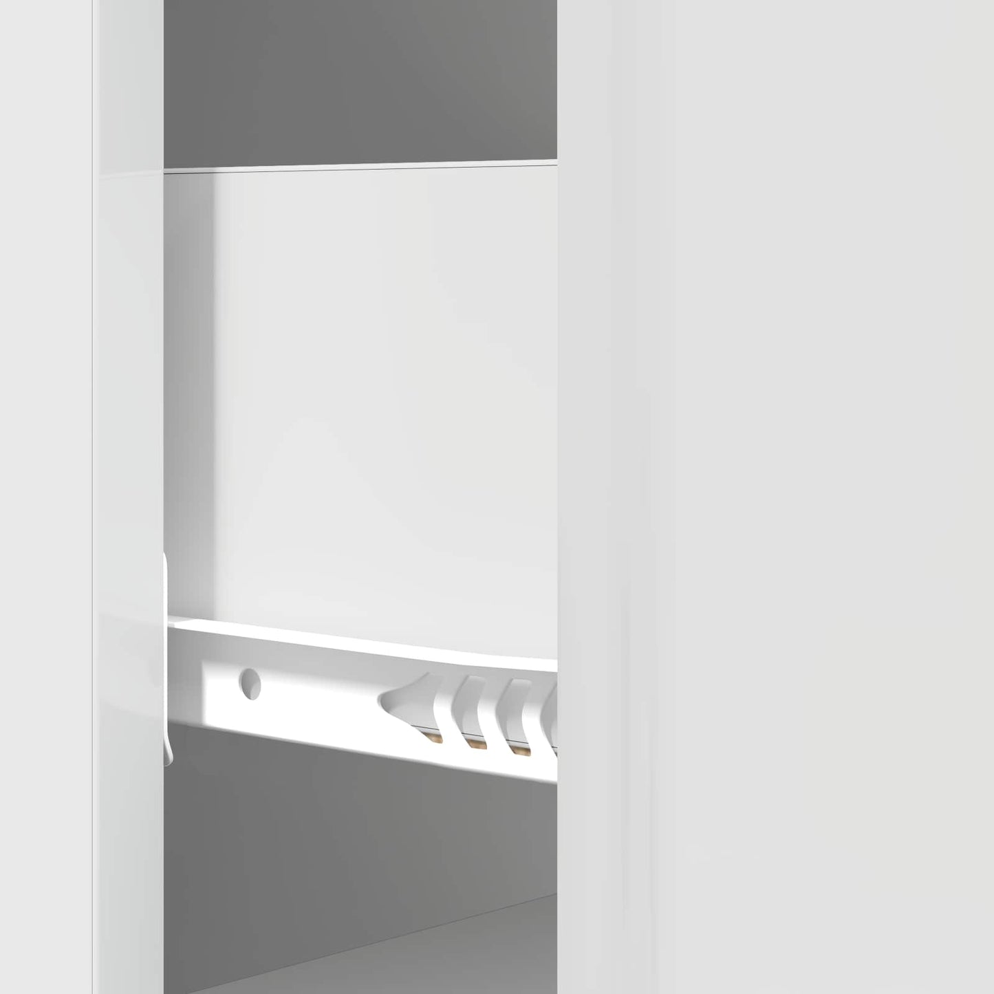 vidaXL Drawer Cabinet High Gloss White 33 x 34.5 x 90 cm