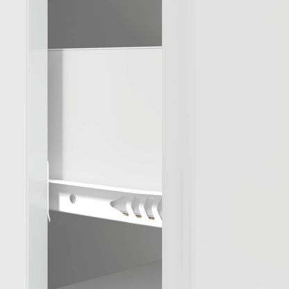 vidaXL Drawer Cabinet High Gloss White 33 x 34.5 x 90 cm