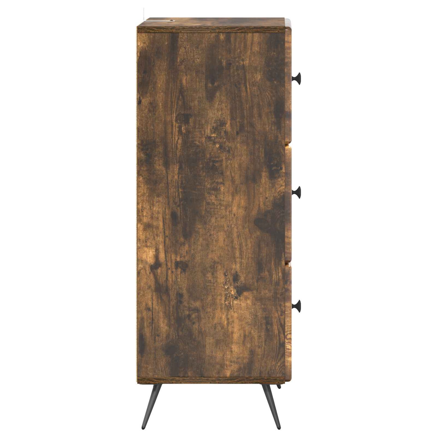 vidaXL Drawer Cabinet Smoked Oak 33 x 34.5 x 90 cm Engineered Wood