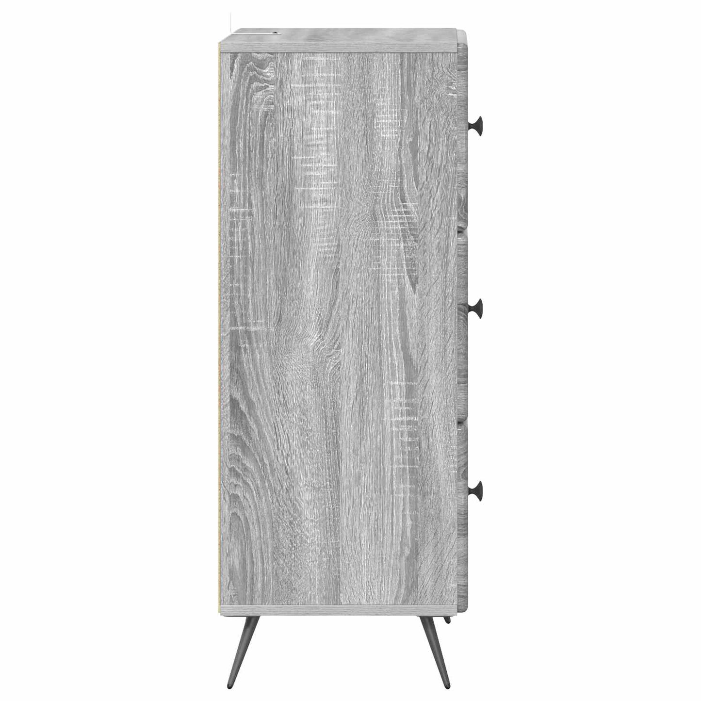 vidaXL Drawer Cabinet Grey Sonoma 33 x 34.5 x 90 cm Engineered Wood