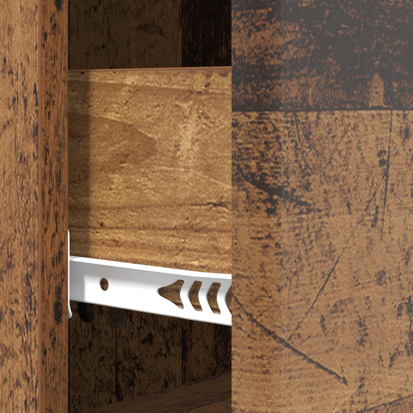 vidaXL Drawer Cabinet Old Wood 33 x 34.5 x 90 cm Engineered Wood