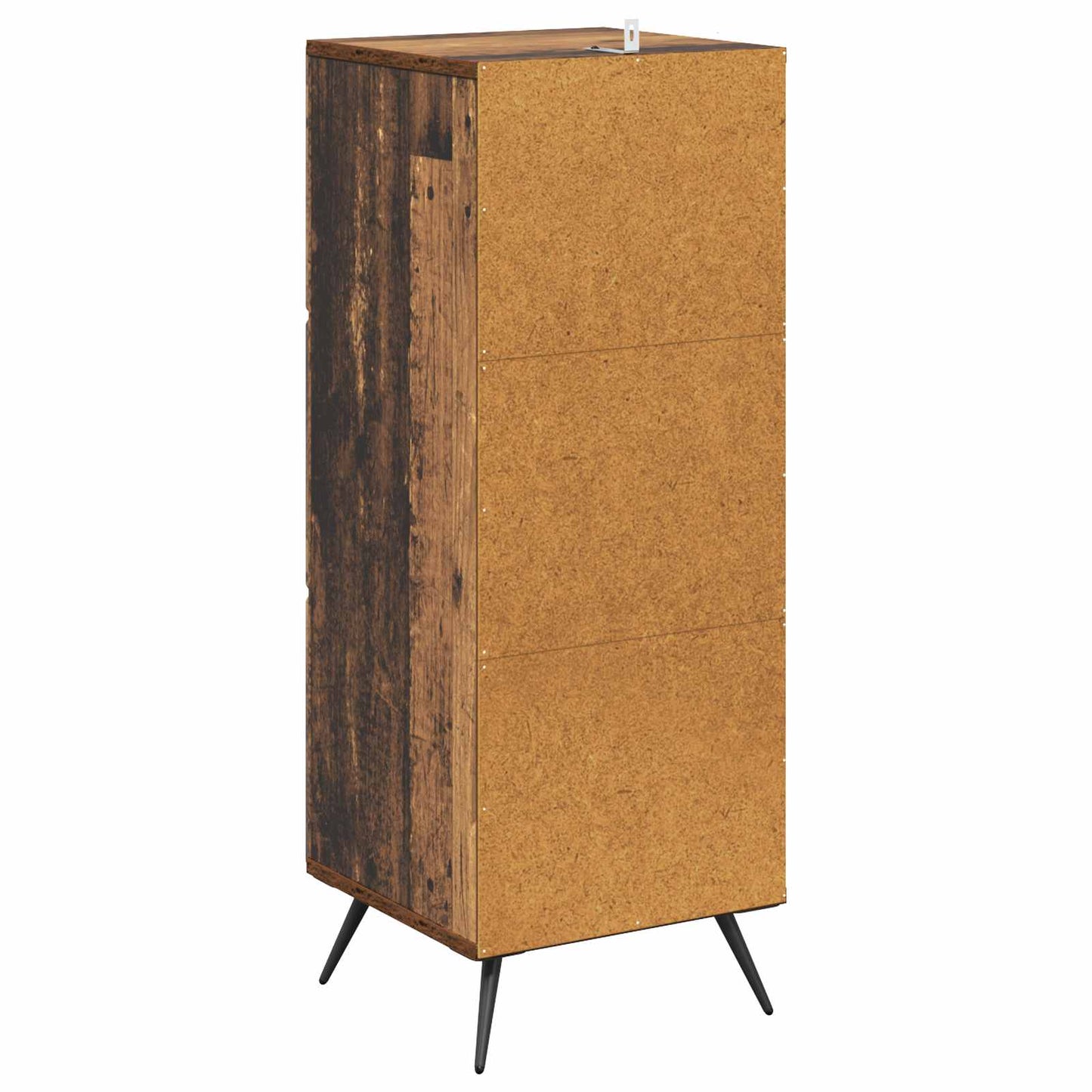 vidaXL Drawer Cabinet Old Wood 33 x 34.5 x 90 cm Engineered Wood