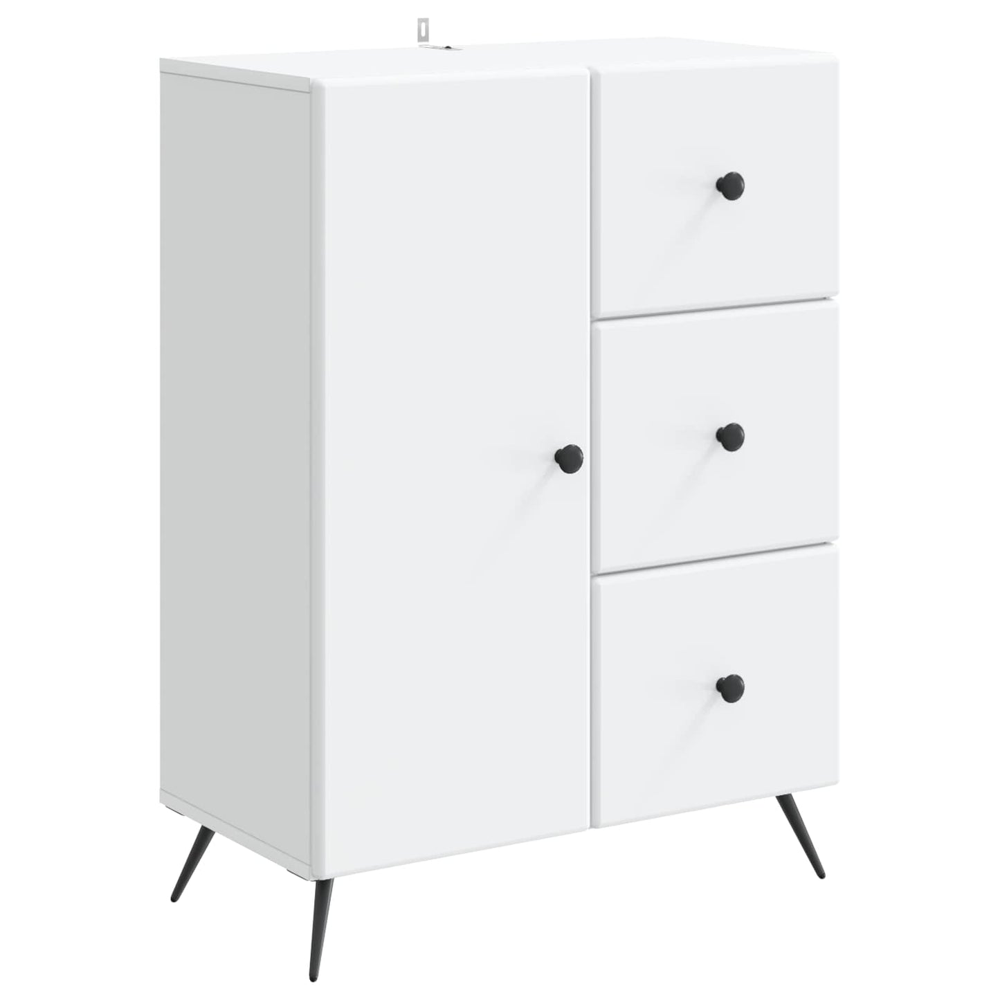 vidaXL Sideboard with Drawer White 66 x 34.5 x 90 cm Engineered Wood