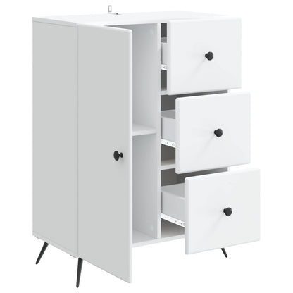 vidaXL Sideboard with Drawer White 66 x 34.5 x 90 cm Engineered Wood