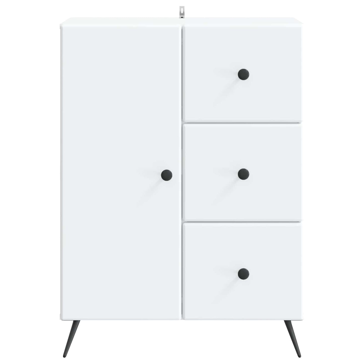 vidaXL Sideboard with Drawer White 66 x 34.5 x 90 cm Engineered Wood