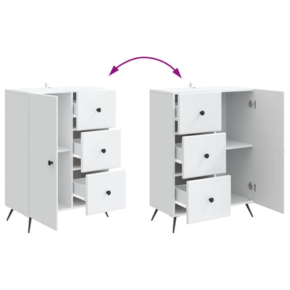 vidaXL Sideboard with Drawer White 66 x 34.5 x 90 cm Engineered Wood