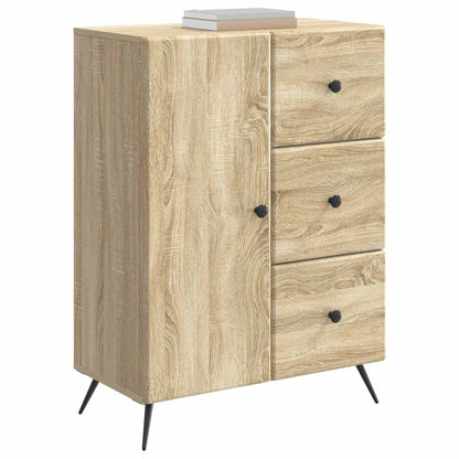 vidaXL Sideboard Sonoma Oak 66 x 34.5 x 90 cm Engineered Wood