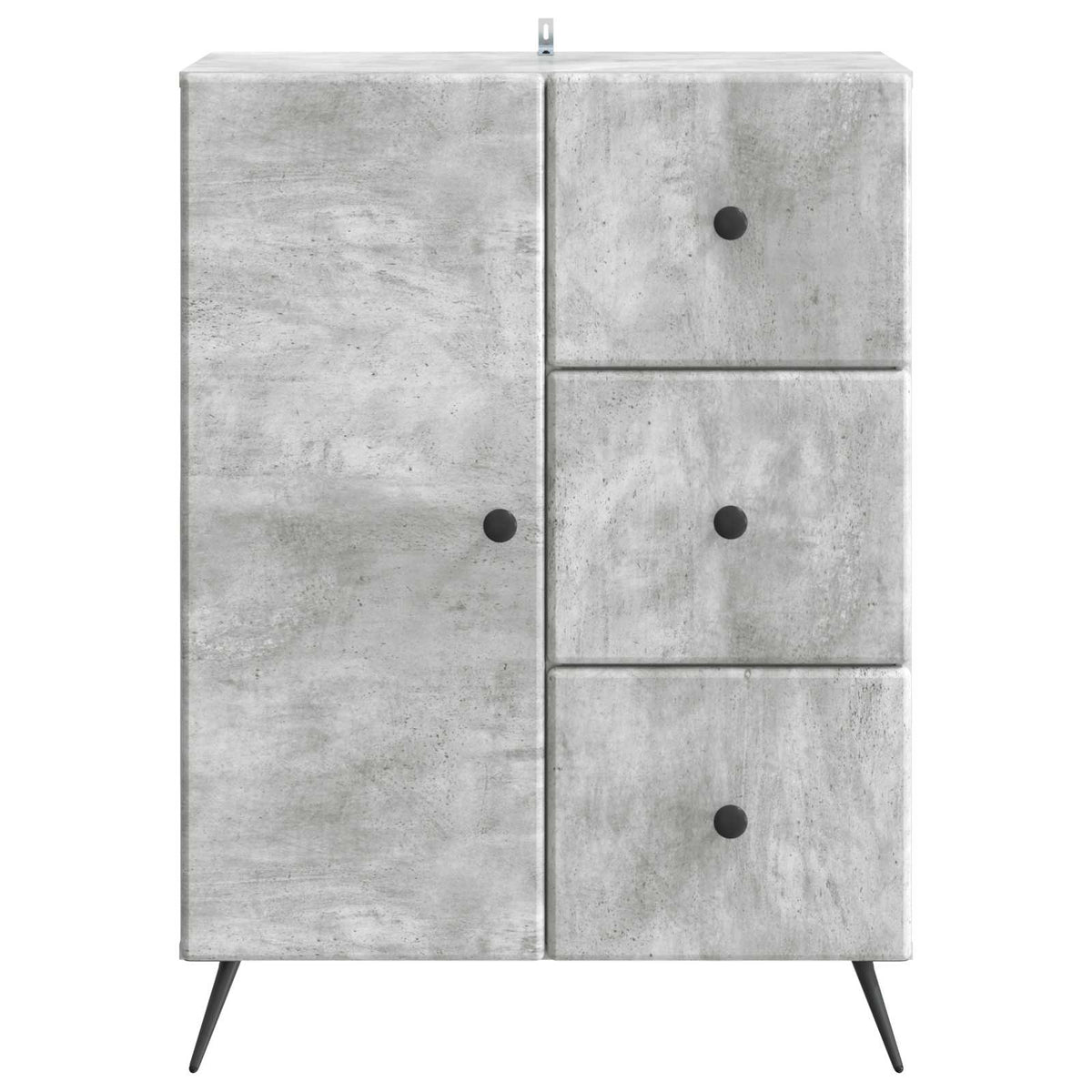 vidaXL Sideboard Concrete Grey 66 x 34.5 x 90 cm Engineered Wood