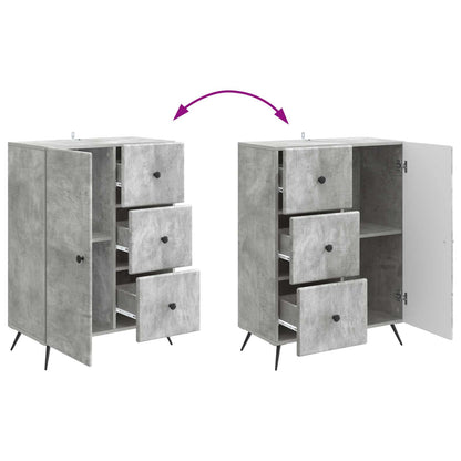 vidaXL Sideboard Concrete Grey 66 x 34.5 x 90 cm Engineered Wood