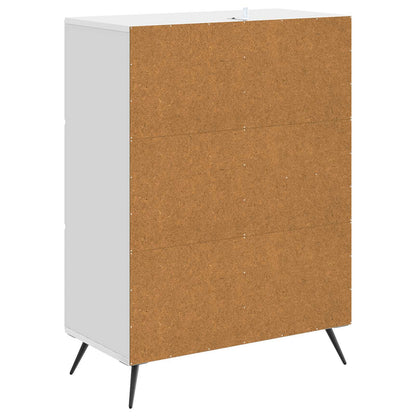 vidaXL Sideboard High Gloss White 66 x 34.5 x 90 cm Engineered Wood