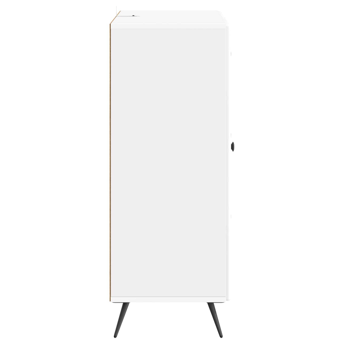 vidaXL Sideboard High Gloss White 66 x 34.5 x 90 cm Engineered Wood