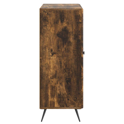 vidaXL Sideboard Smoked Oak 66 x 34.5 x 90 cm Engineered Wood