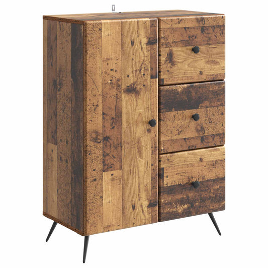 vidaXL Sideboard Old Wood 66 x 34.5 x 90 cm Engineered Wood