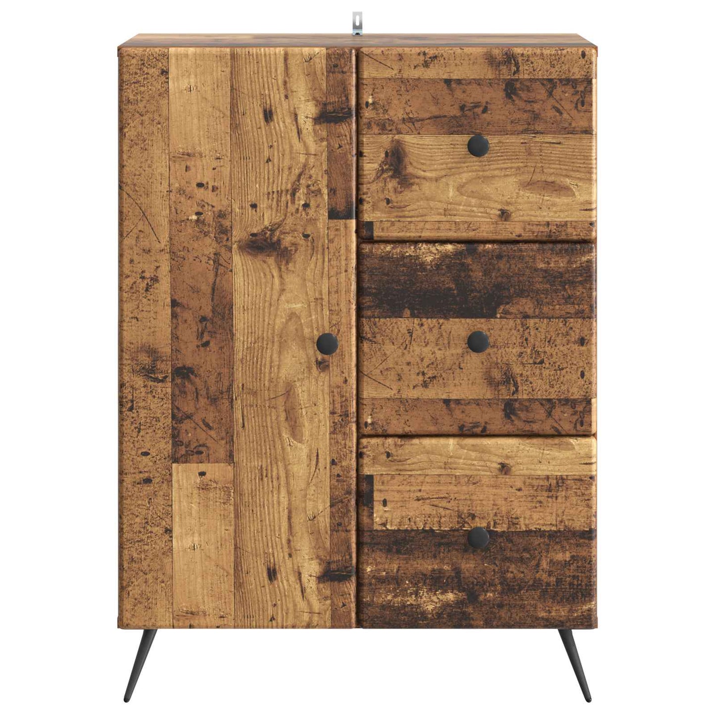 vidaXL Sideboard Old Wood 66 x 34.5 x 90 cm Engineered Wood