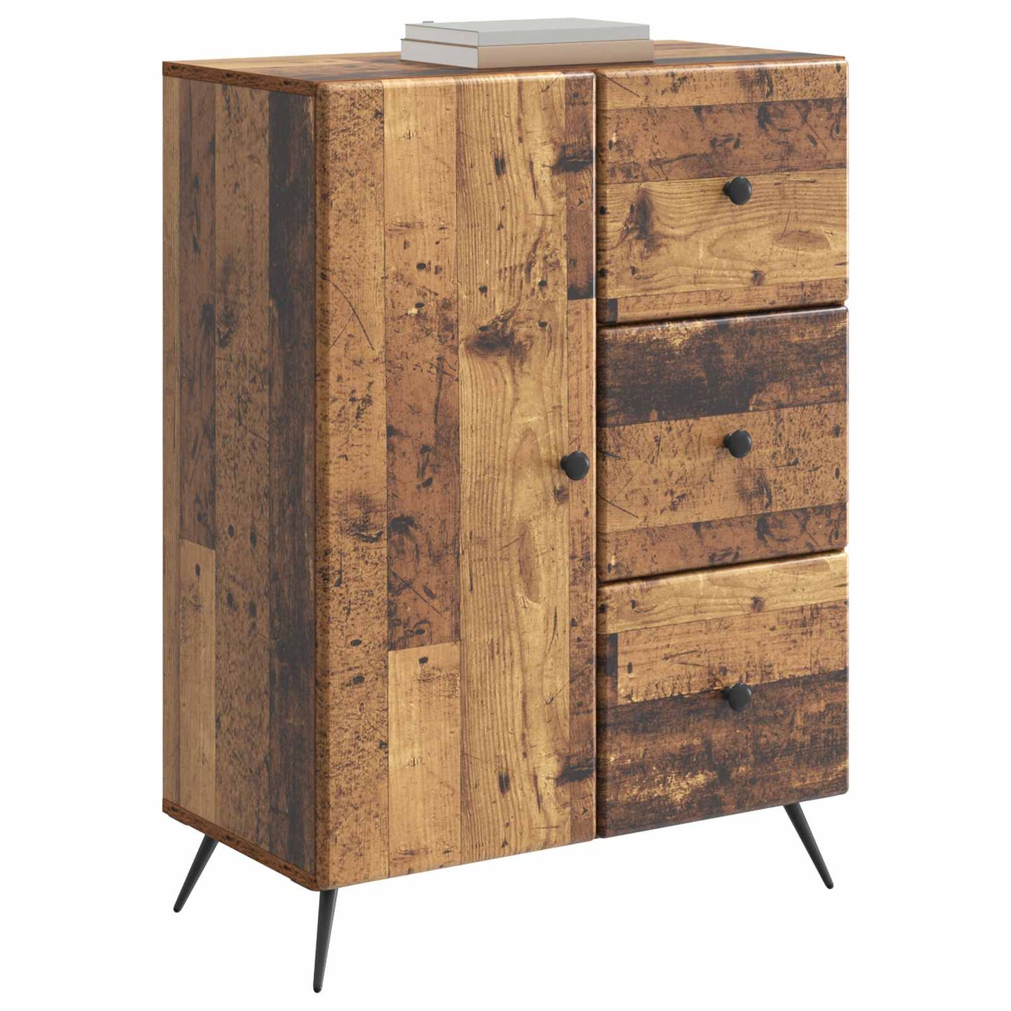 vidaXL Sideboard Old Wood 66 x 34.5 x 90 cm Engineered Wood