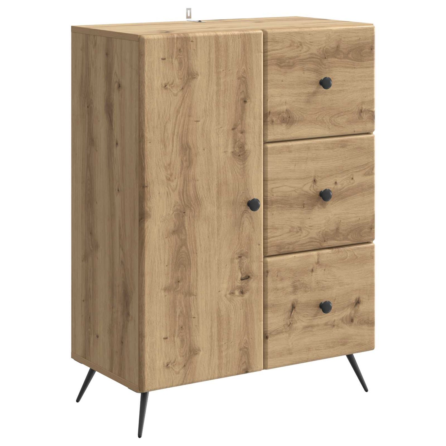 vidaXL Sideboard Artisan Oak 66 x 34.5 x 90 cm Engineered Wood
