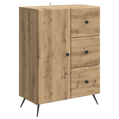 vidaXL Sideboard Artisan Oak 66 x 34.5 x 90 cm Engineered Wood