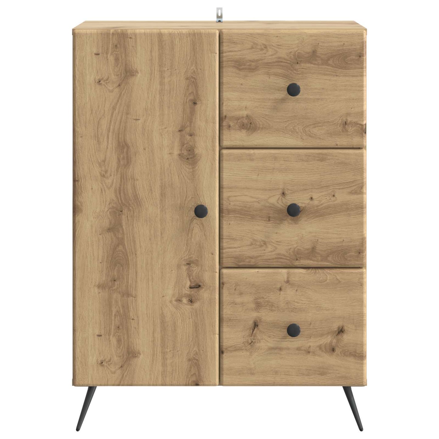 vidaXL Sideboard Artisan Oak 66 x 34.5 x 90 cm Engineered Wood