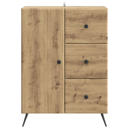 vidaXL Sideboard Artisan Oak 66 x 34.5 x 90 cm Engineered Wood