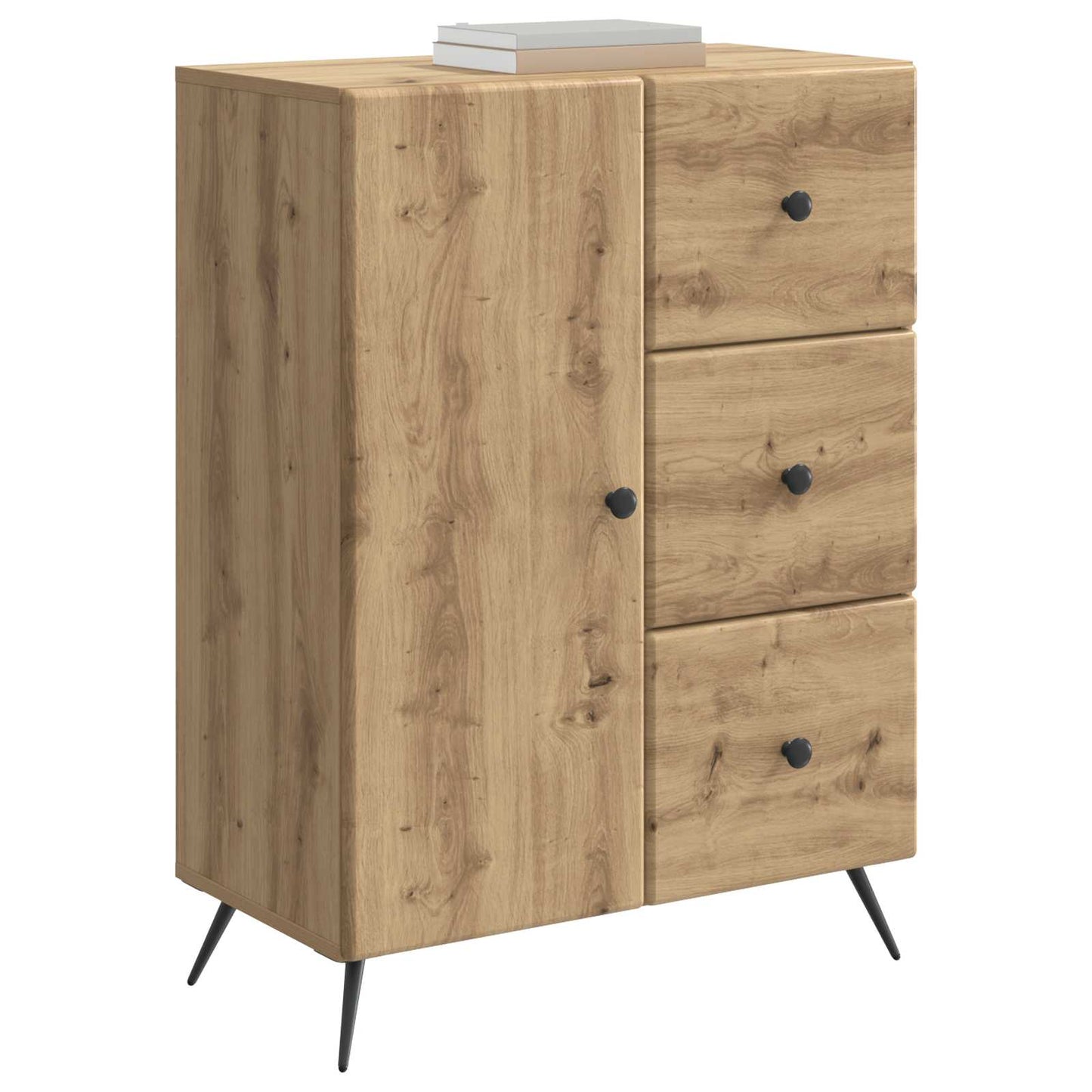 vidaXL Sideboard Artisan Oak 66 x 34.5 x 90 cm Engineered Wood