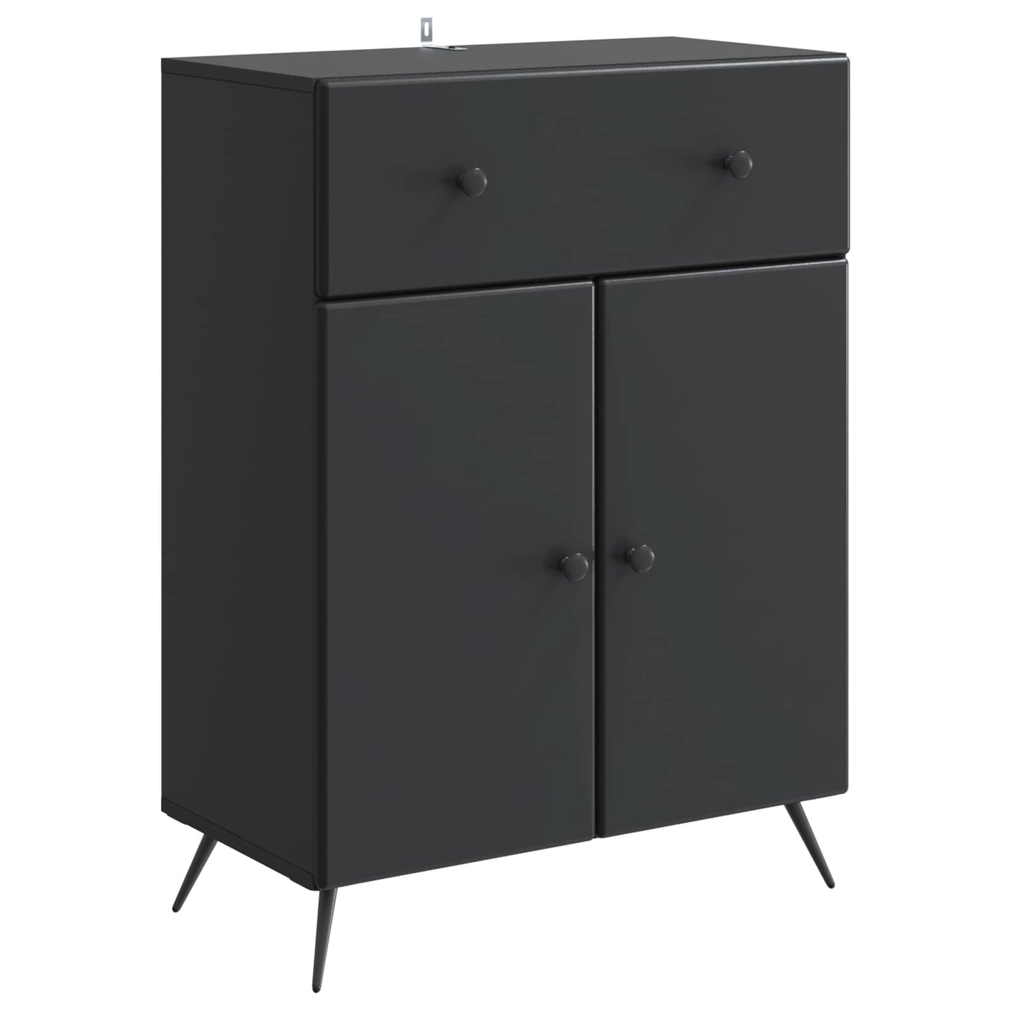 vidaXL Sideboard Black 66 x 34.5 x 90 cm Engineered Wood