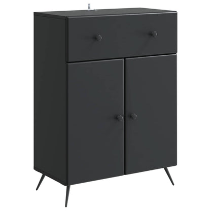 vidaXL Sideboard Black 66 x 34.5 x 90 cm Engineered Wood