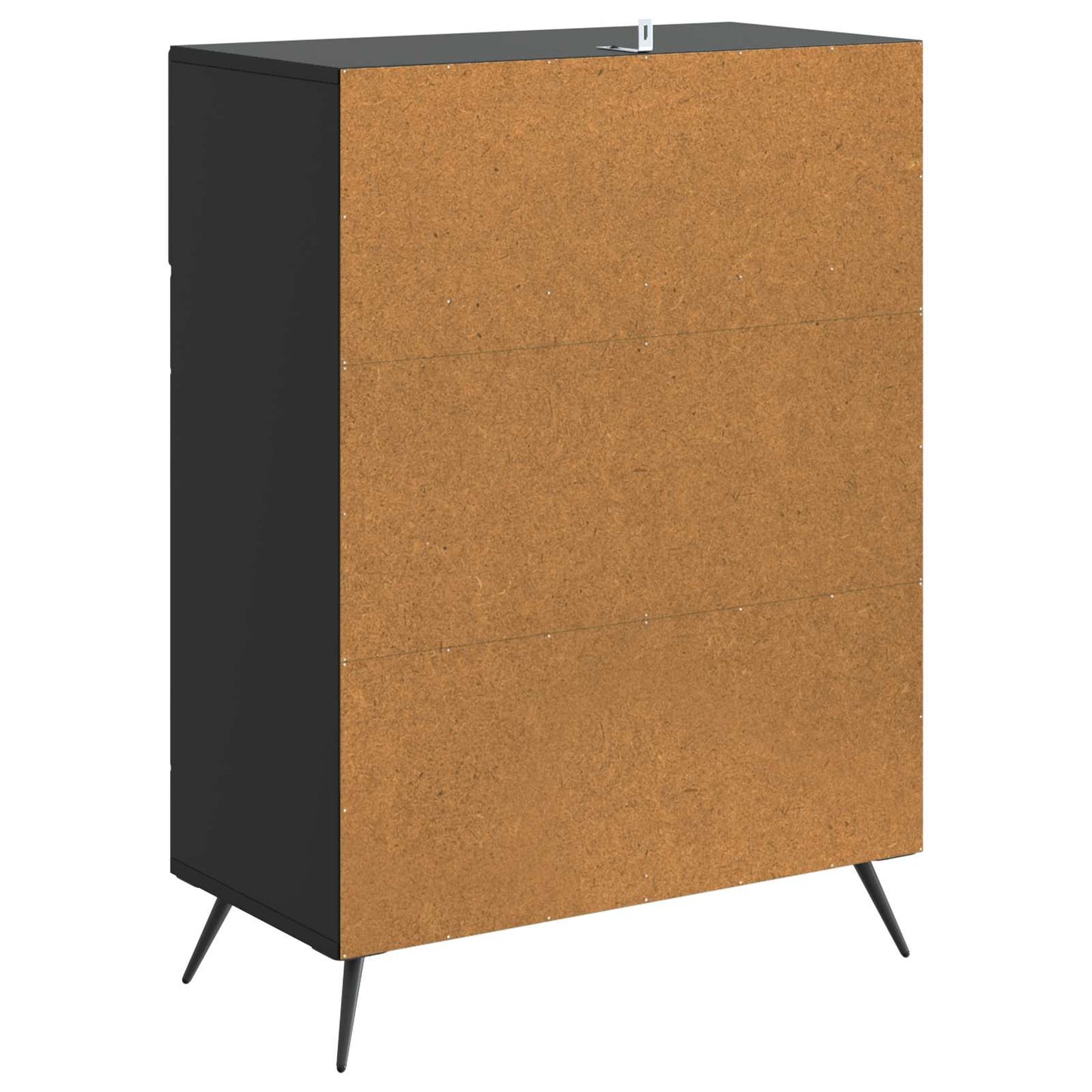 vidaXL Sideboard Black 66 x 34.5 x 90 cm Engineered Wood