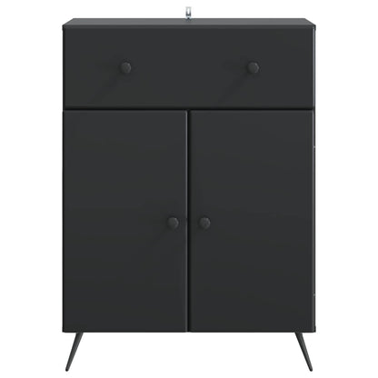 vidaXL Sideboard Black 66 x 34.5 x 90 cm Engineered Wood