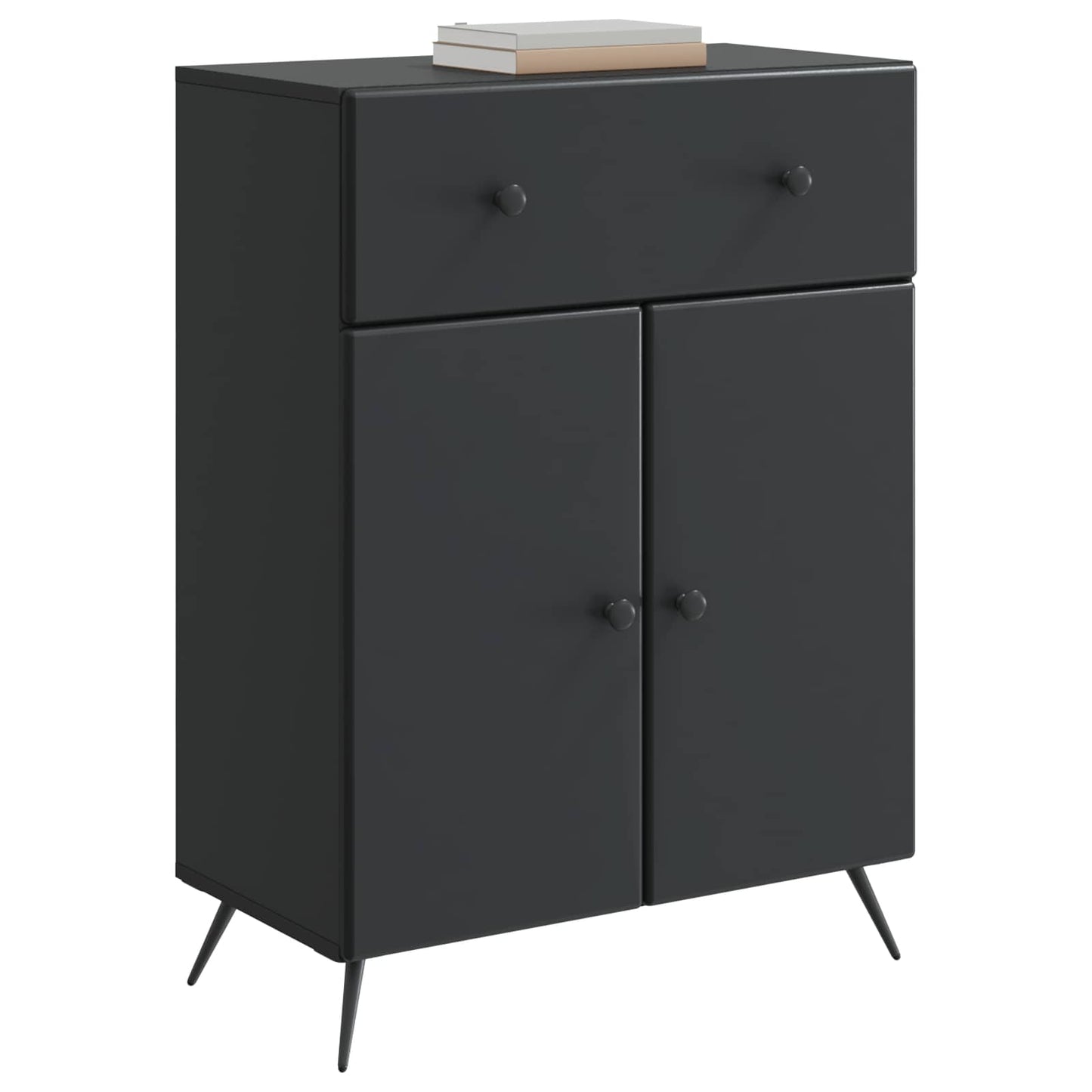 vidaXL Sideboard Black 66 x 34.5 x 90 cm Engineered Wood