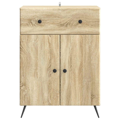 vidaXL Sideboard Sonoma Oak 66 x 34.5 x 90 cm Engineered Wood