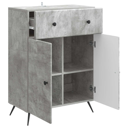 vidaXL Sideboard Concrete Grey 66 x 34.5 x 90 cm Engineered Wood