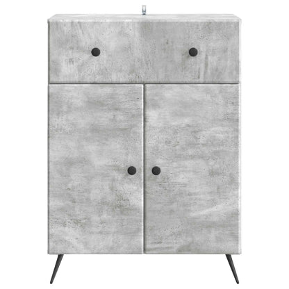 vidaXL Sideboard Concrete Grey 66 x 34.5 x 90 cm Engineered Wood