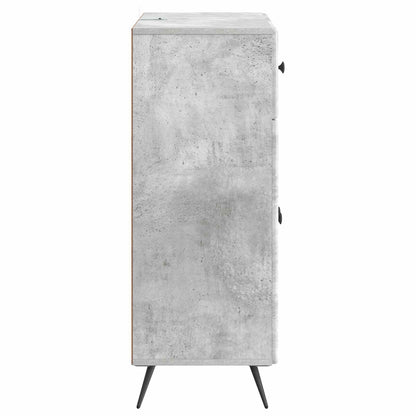 vidaXL Sideboard Concrete Grey 66 x 34.5 x 90 cm Engineered Wood