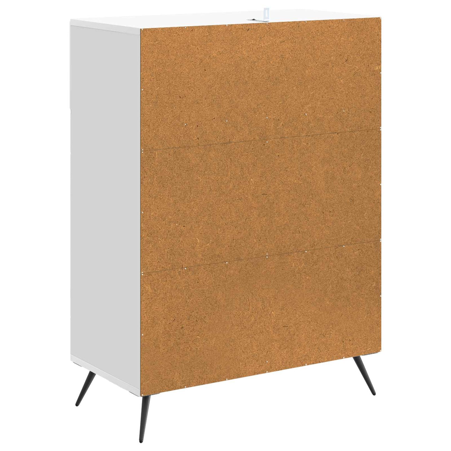 vidaXL Sideboard High Gloss White 66 x 34.5 x 90 cm Engineered Wood