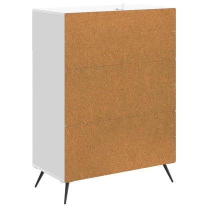 vidaXL Sideboard High Gloss White 66 x 34.5 x 90 cm Engineered Wood