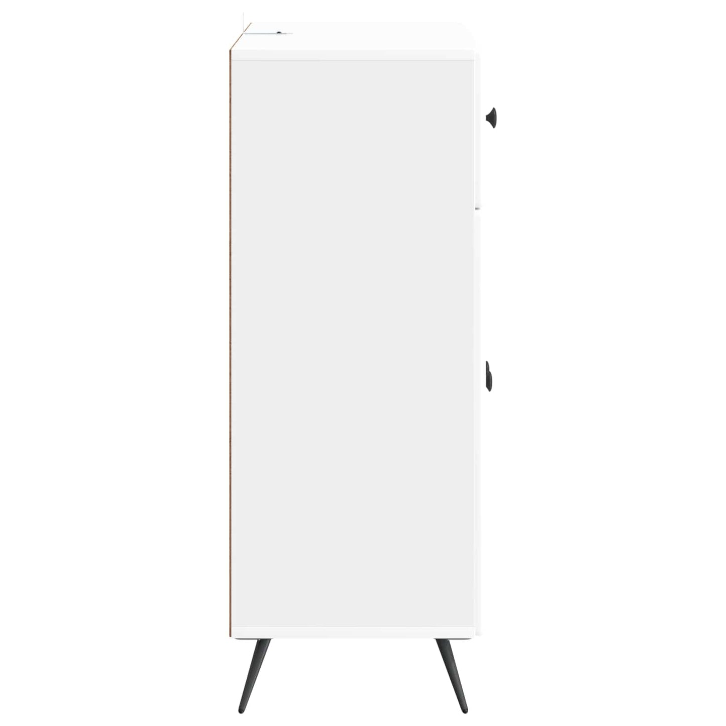 vidaXL Sideboard High Gloss White 66 x 34.5 x 90 cm Engineered Wood