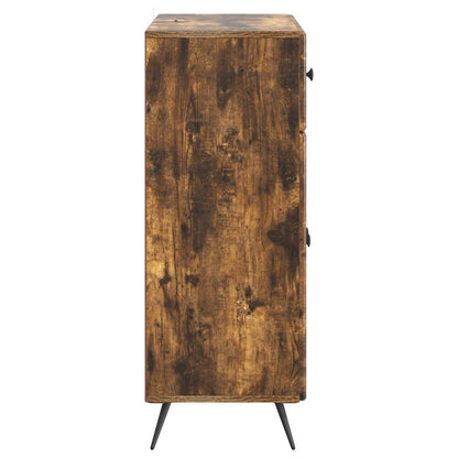 vidaXL Sideboard Smoked Oak 66 x 34.5 x 90 cm Engineered Wood
