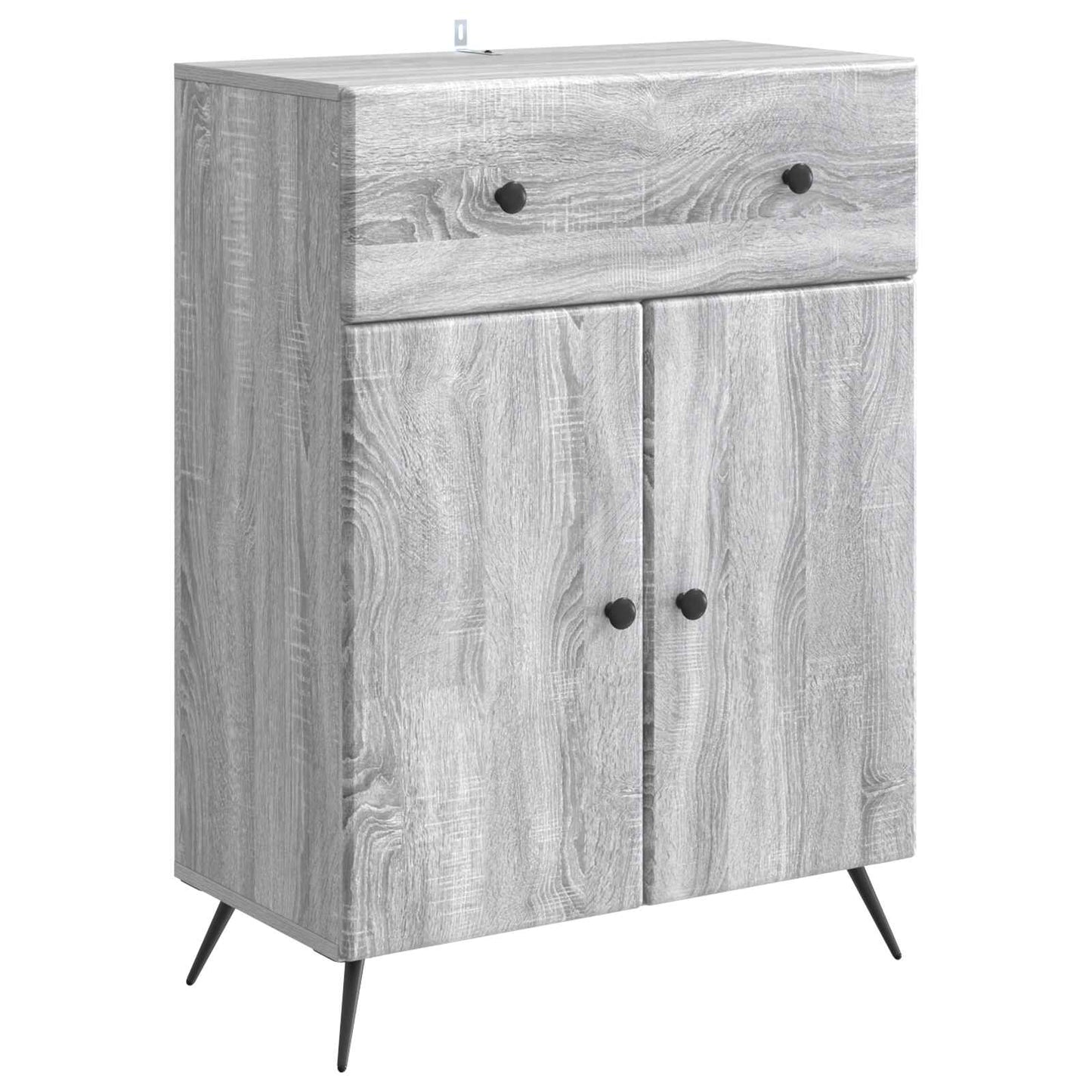 vidaXL Sideboard Grey Sonoma 66 x 34.5 x 90 cm Engineered Wood