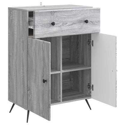 vidaXL Sideboard Grey Sonoma 66 x 34.5 x 90 cm Engineered Wood