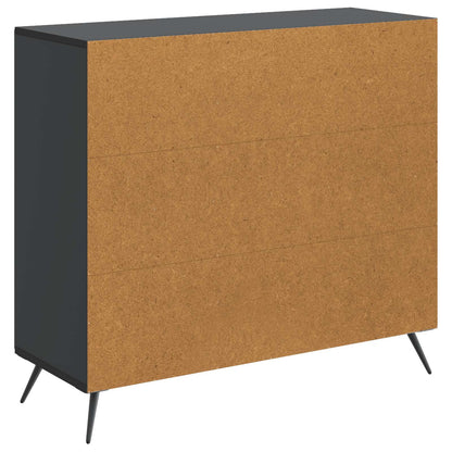 vidaXL Sideboard Black 89 x 34.5 x 80 cm Engineered Wood
