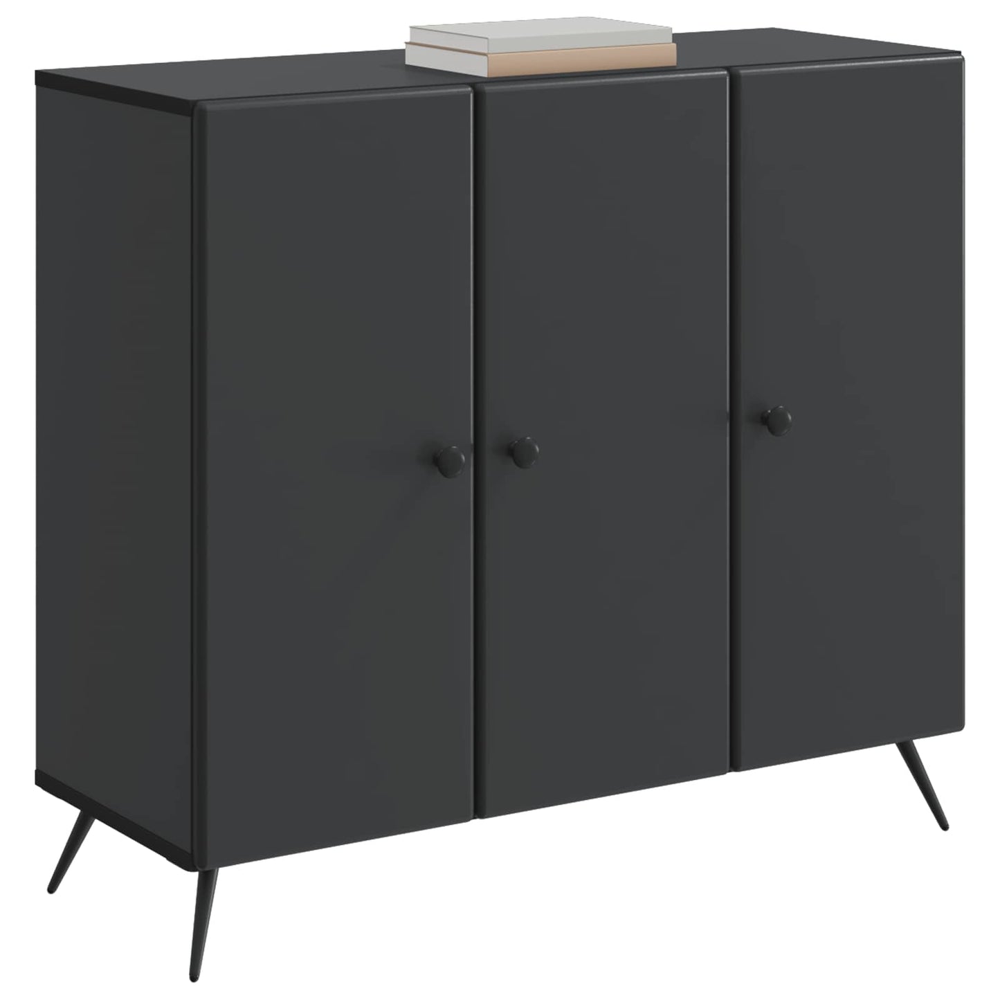 vidaXL Sideboard Black 89 x 34.5 x 80 cm Engineered Wood