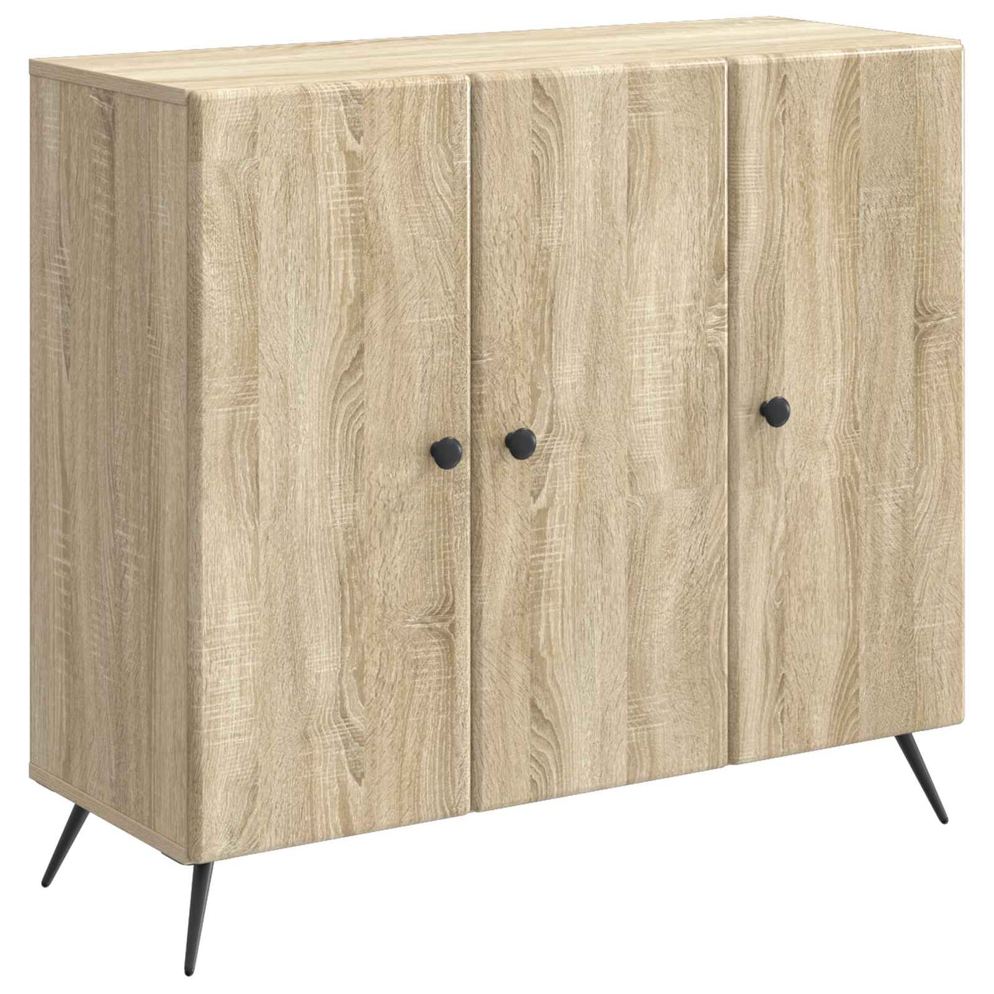vidaXL Sideboard Sonoma Oak 89 x 34.5 x 80 cm Engineered Wood