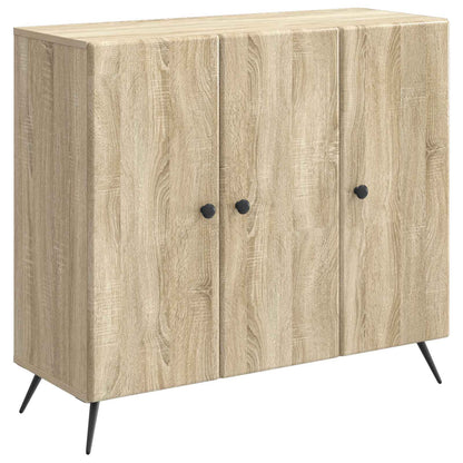 vidaXL Sideboard Sonoma Oak 89 x 34.5 x 80 cm Engineered Wood