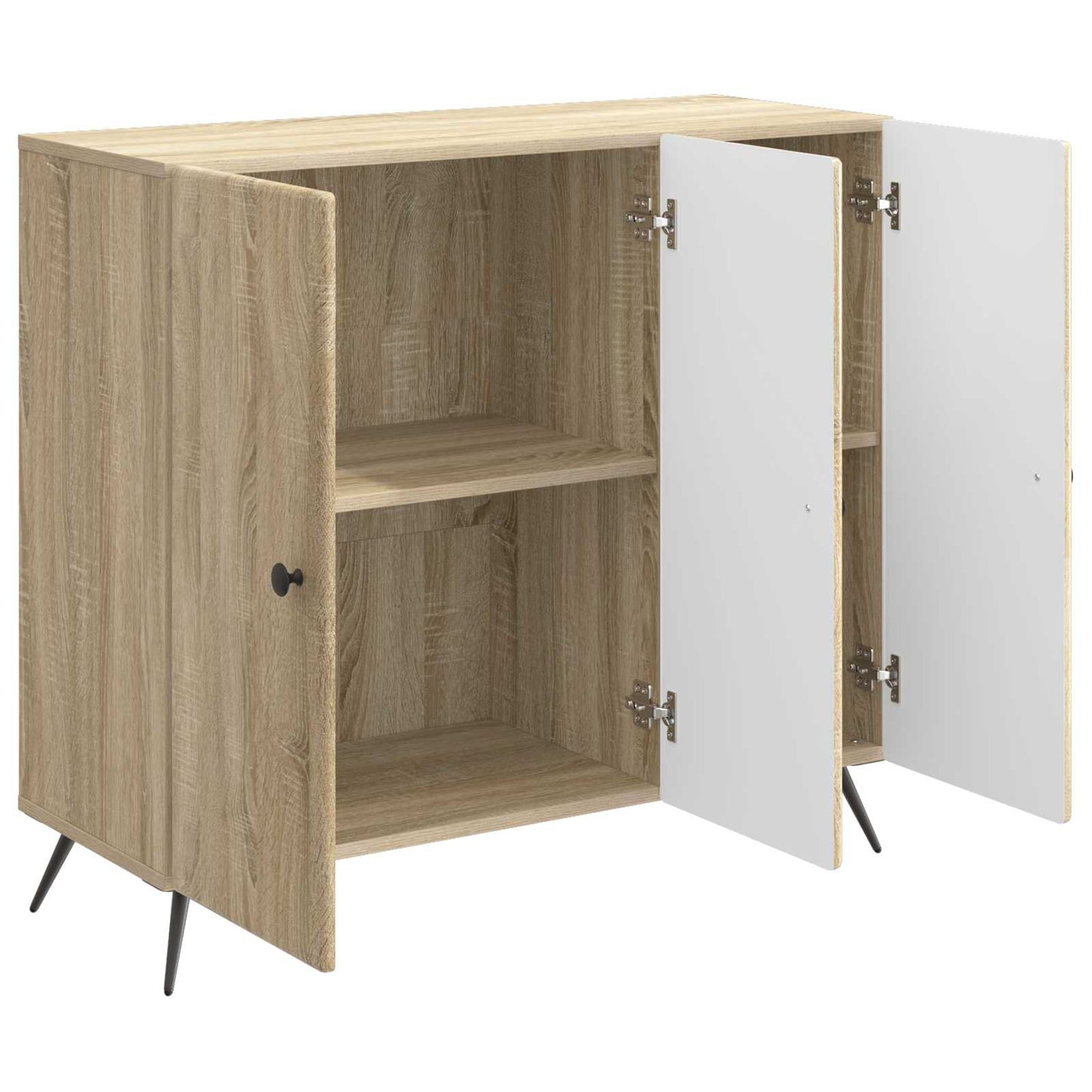 vidaXL Sideboard Sonoma Oak 89 x 34.5 x 80 cm Engineered Wood