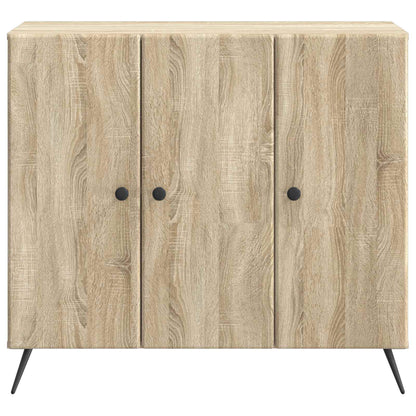 vidaXL Sideboard Sonoma Oak 89 x 34.5 x 80 cm Engineered Wood