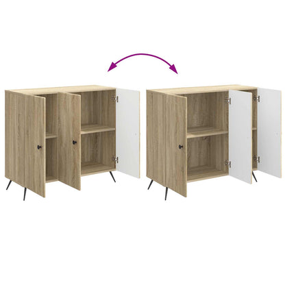 vidaXL Sideboard Sonoma Oak 89 x 34.5 x 80 cm Engineered Wood