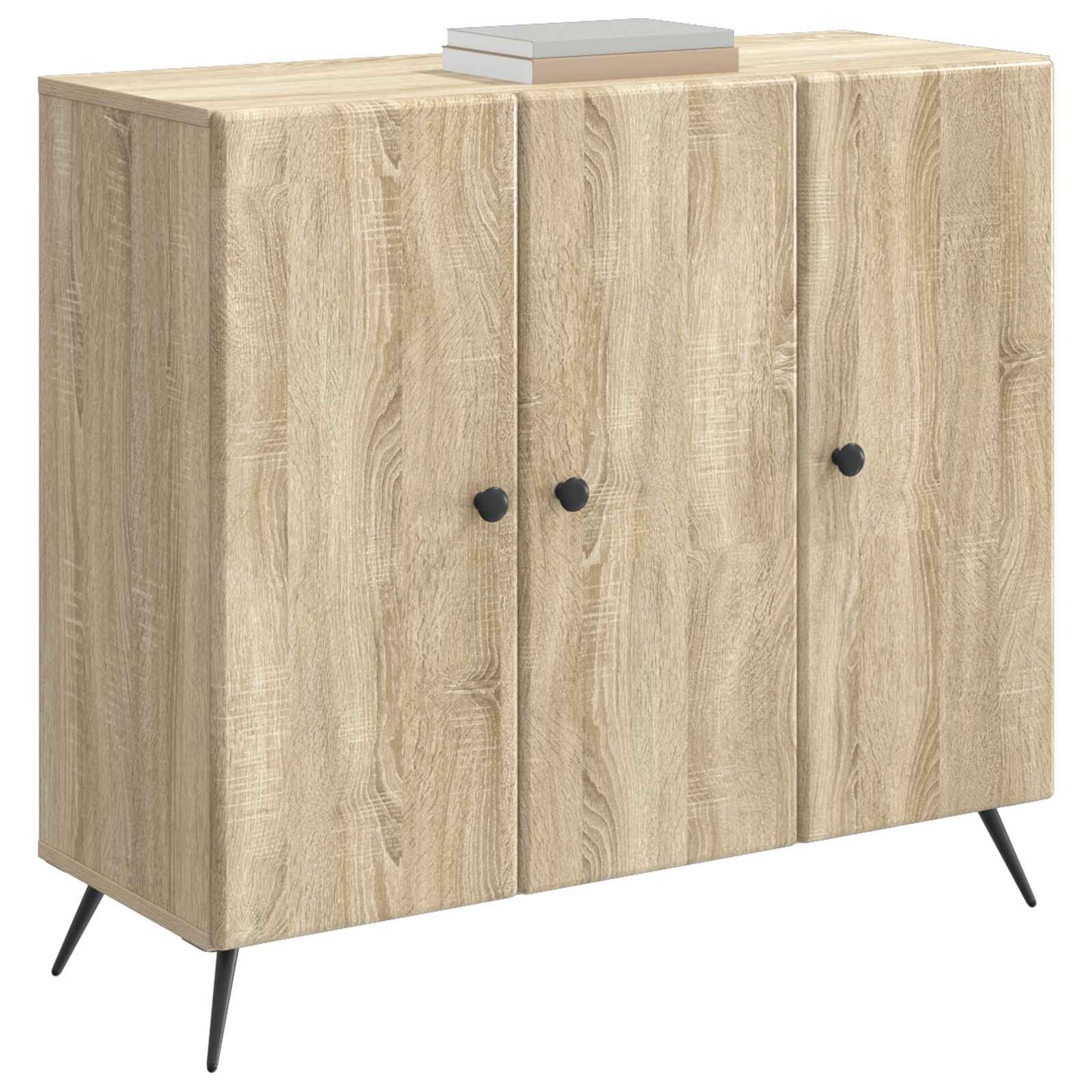 vidaXL Sideboard Sonoma Oak 89 x 34.5 x 80 cm Engineered Wood